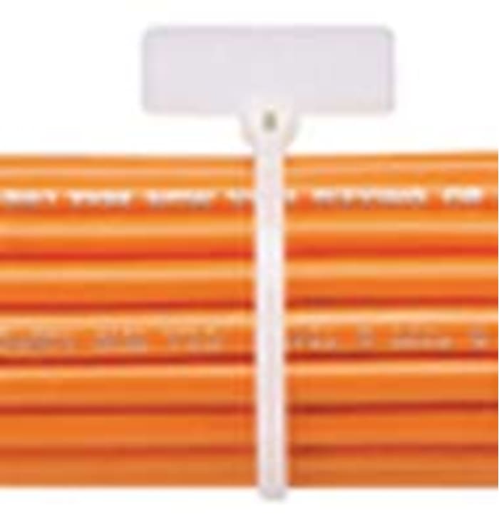 Panduit Cable Tie, Marker Flag Tie, 117mm x 2.4 mm, Natural Nylon, Pk-100