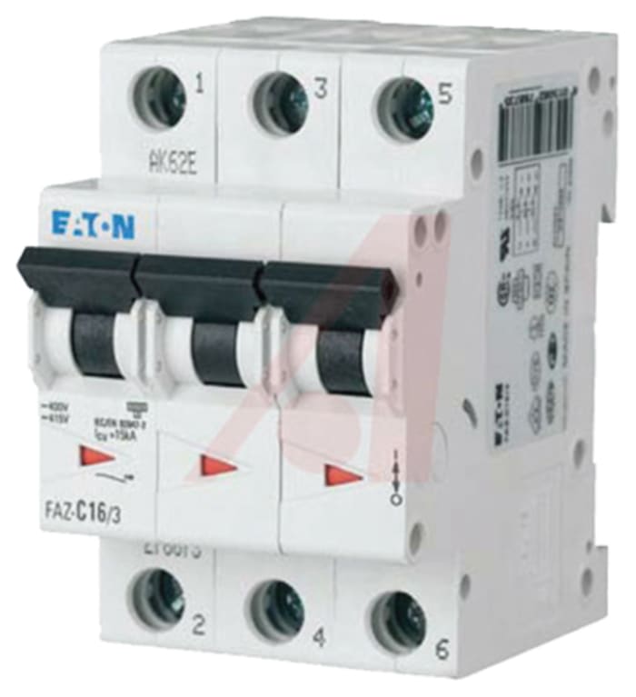 Eaton xEffect MCB, 3P, 25A Curve B, 240 → 415V AC, 10 kA Breaking Capacity