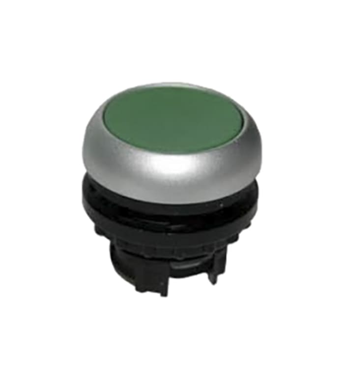 Tête de bouton poussoir Eaton, M22 Vert, Ø découpe 22mm, Momentané