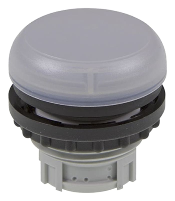Tête de voyant lumineux Blanc Eaton, série M22, diam. découpe 22.5mm, IP69K