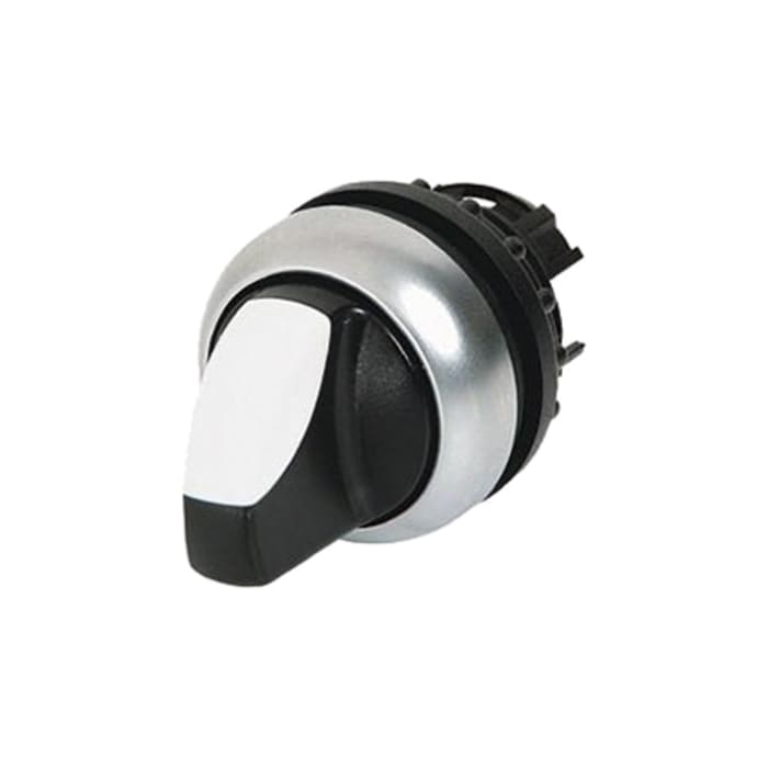 Eaton 2 Position Selector Switch Head, 22mm Cutout, Black Handle