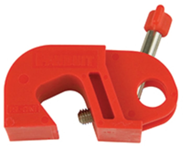 Panduit Red 1-Lock Lockout Nylon Circuit Breaker Lockout