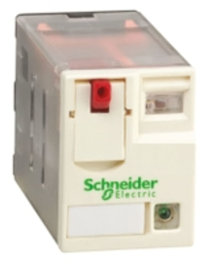 Schneider Electric Plug In Non-Latching Relay, 24V ac Coil, 12A Switching Current, DPDT