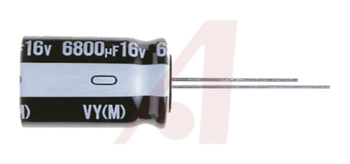 Nichicon 10μF Aluminium Electrolytic Capacitor 50V dc, Through Hole - UVY1H100MDD
