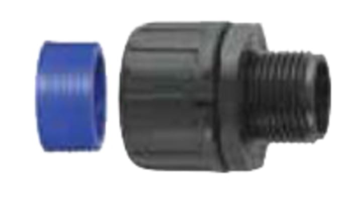 Raccord de gaine Flexicon série FPAX M63, taille 54mm en Nylon 66, IP66, IP67, IP68, IP69K
