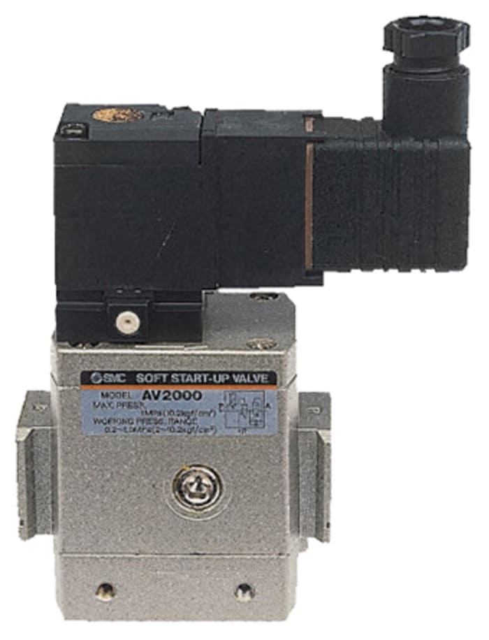 SMC Pneumatic Soft Start Valve, G 1/4 Female 1 (Operating) MPa, 1.5 (Proof) MPa