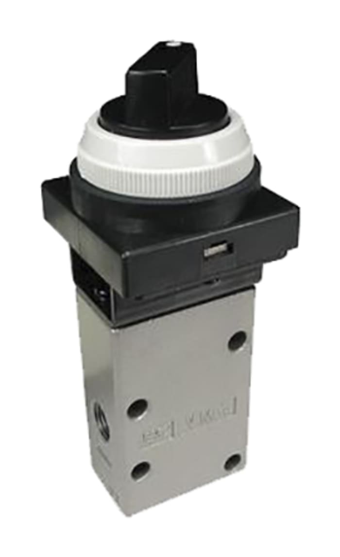 SMC Twist Selector Mechanical Valve VM200 Series, G 1/4, 1/4