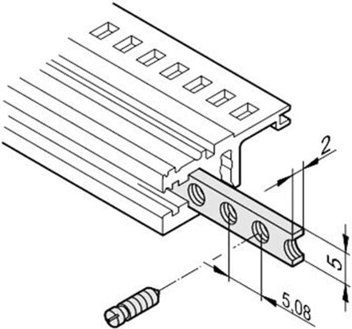 nVent SCHROFF Threaded Insert for Use with EuropacPRO Subrack, PropacPRO Desk-Top Enclosure, RatiopacPRO Desk-Top Case