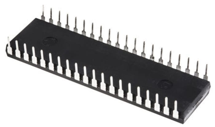 Microchip, 8bit PIC, PIC18F Microcontroller, 40MHz, 96 kB Flash, 40-Pin PDIP