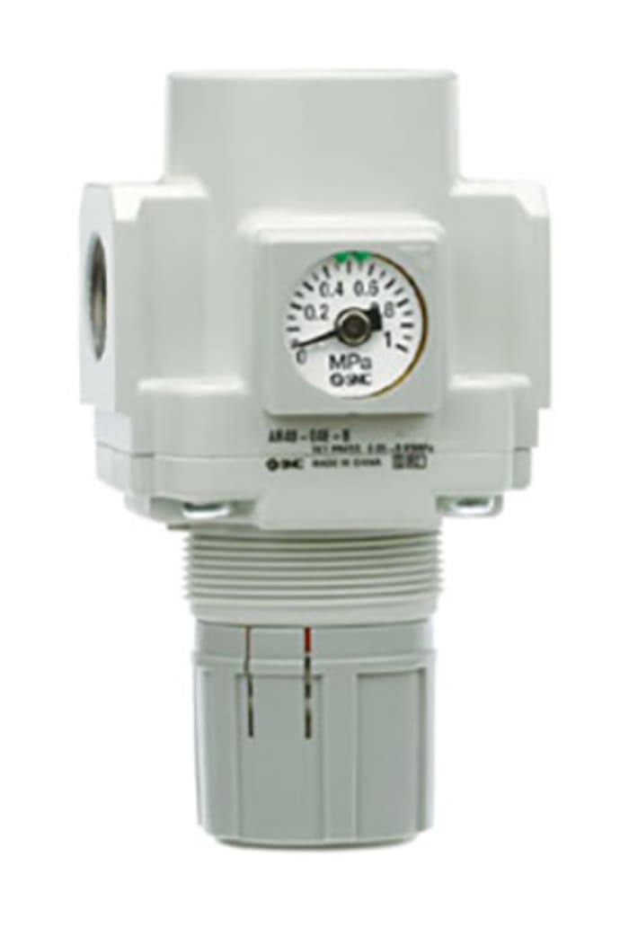 SMC G 1/4 Pneumatic Regulator - 0.02MPa to 0.2MPa, 1/4, 1MPa max. input