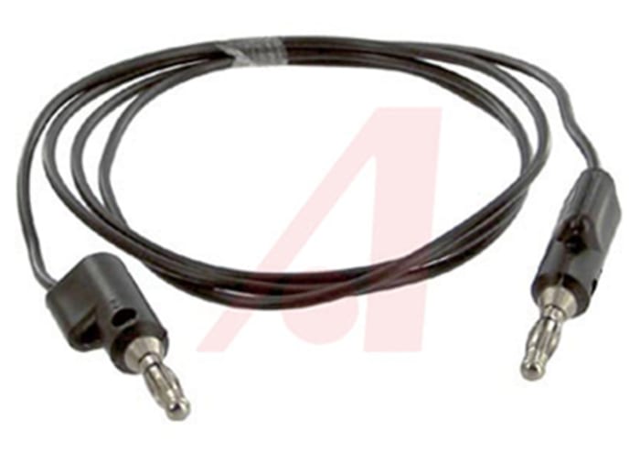 Cordon de test 4mm Mueller Electric, Noir, 10A, 300V, long. 0.9m