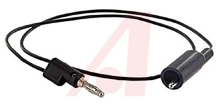 Mueller Electric Crocodile Clip Lead, 10A, 300V, Black, 600mm Lead Length