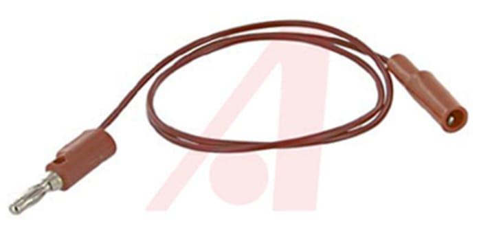 Mueller Electric Crocodile Clip Lead, 10A, 300V, Red, 600mm Lead Length