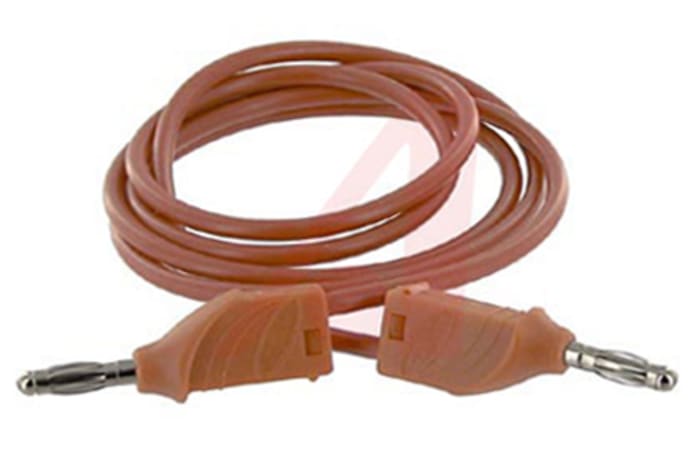 Mueller Electric, 20A, 3kV, Red, 1m Lead Length