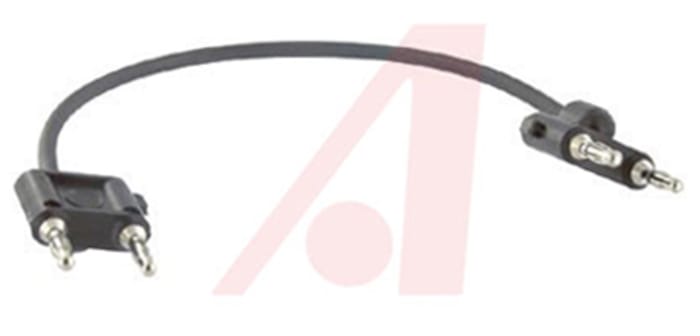 Mueller Electric Test lead, 300V, Black, 30cm Lead Length