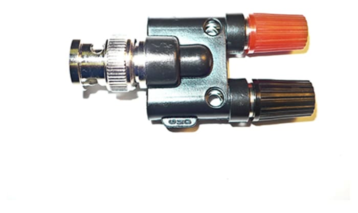 Mueller Electric Red, Black Male Test Connector Adapter With Brass contacts and Gold, Nickel Plated