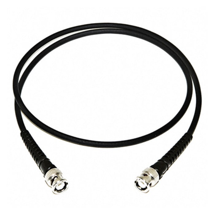 Mueller Electric 50 Ω Coaxial Cable, 4.6 m, 20 AWG Black