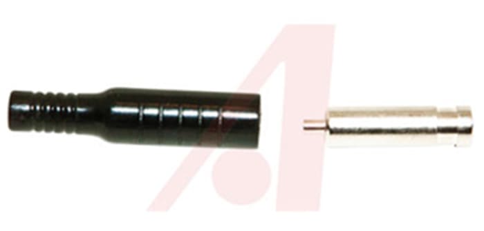 Mueller Electric Black Female Banana Socket, 4 mm Connector, Crimp, Solder Termination, 15A, 5000V dc, Nickel Plating