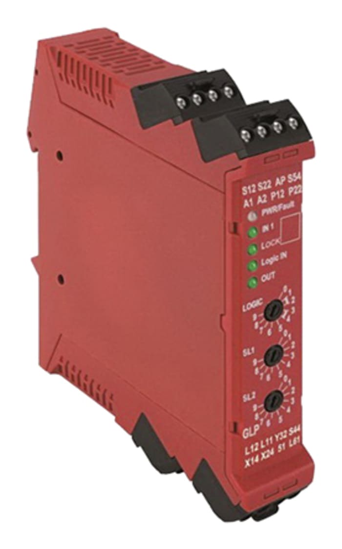Allen Bradley Guardmaster GLP 440R / GuardLocking Safety Monitoring Safety Relay, 24V dc, Dual-Channel, 1 Safety