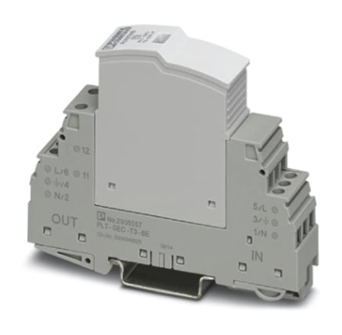1 Phase Industrial Surge Protector, ≤0.65 kV, DIN Rail Mount