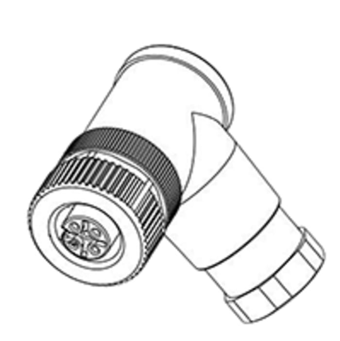 TE Connectivity Connector, 5 Contacts, Cable Mount, Plug, Female, IP67