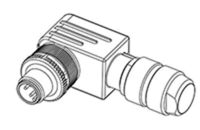 TE Connectivity Connector, 8 Contacts, Cable Mount, Socket, Male, IP67