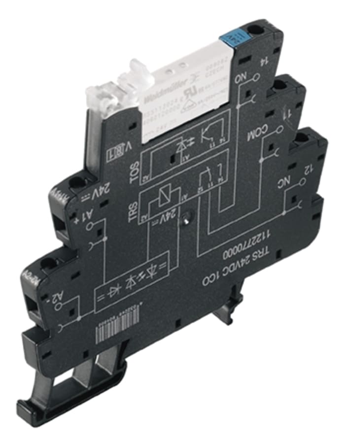 Weidmuller TRS Series Interface Relay, DIN Rail Mount, 120V Coil, SPDT, 1-Pole
