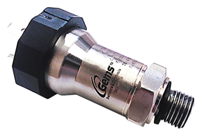 Sensor de presión manométrica Gems Sensors → 1bar, G1/4, 10 → 30 V dc, salida Corriente, para Aire, gas, agua,
