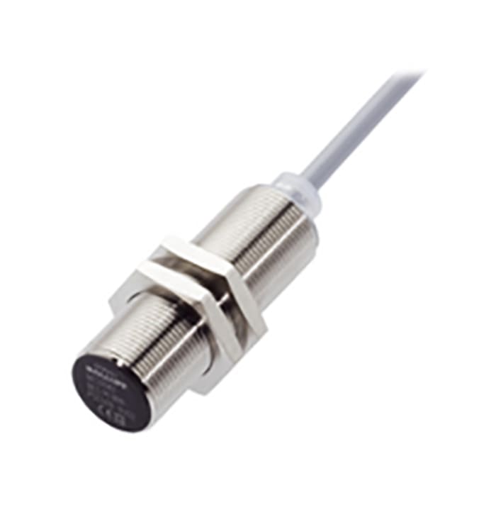 BALLUFF Inductive Threaded Barrel Proximity Sensor, M18, 5 mm Detection, PNP NO, 10 → 30 V dc