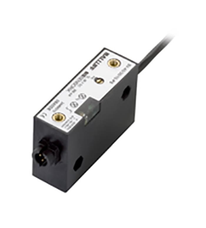 BALLUFF Block-Style Proximity Sensor, PNP-NC Output, 12 → 35 V dc, IP67