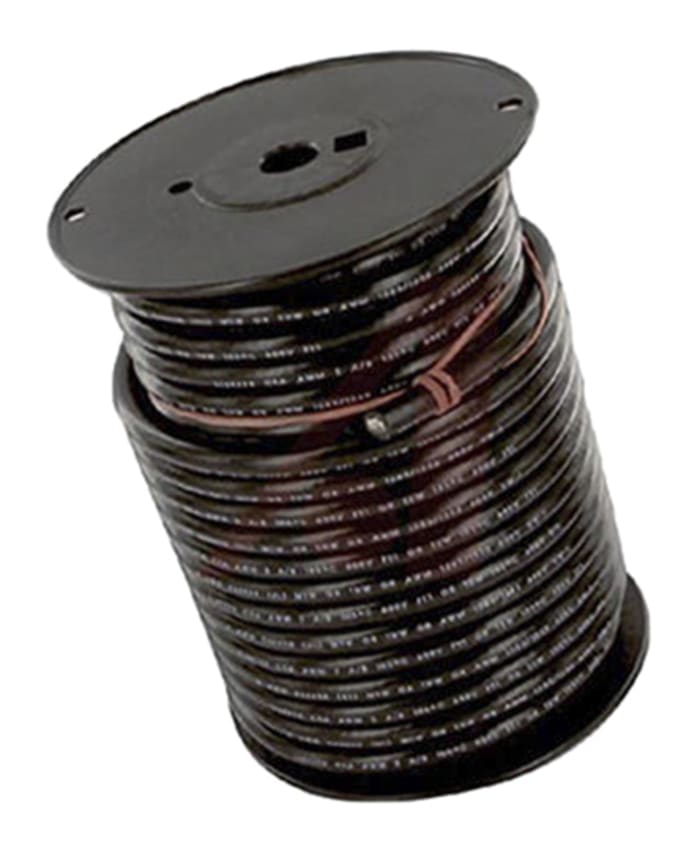 Alpha Wire Hookup Wire PVC Series Black 8.4 mm² Hook Up Wire, 8 AWG, 133, 30.5 m, Polyvinyl Chloride, 788133 BK005