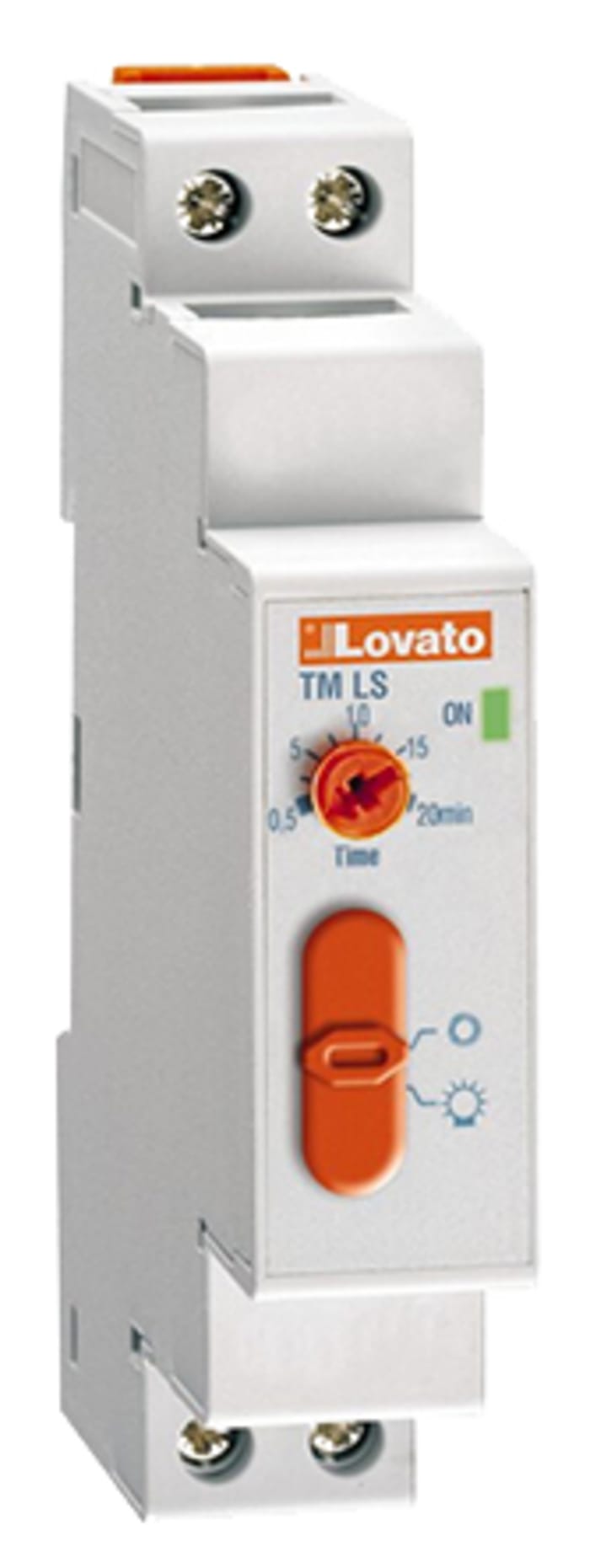 Relè temporizzatore LOVATO ATD220 campo tempo 0,3-768s 220-240VAC 5A 1CO,  no parte 380608