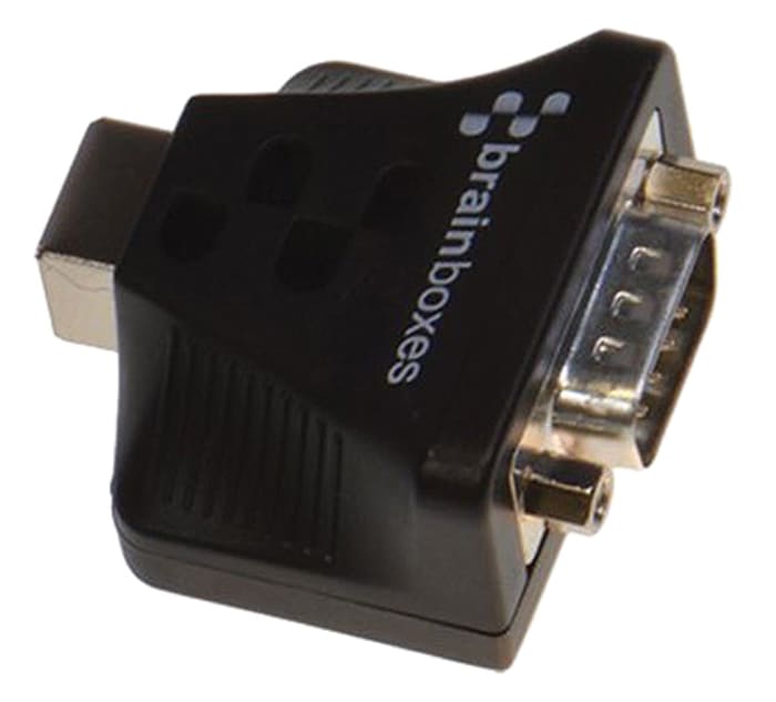 Brainboxes RS232 USB B Female to D-sub, 9 Pin Male Interface Converter