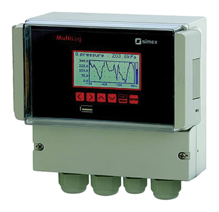 Simex SRD N16A, 8 Input Channels, 2 Output Channels, Graphical Chart Recorder Measures Current