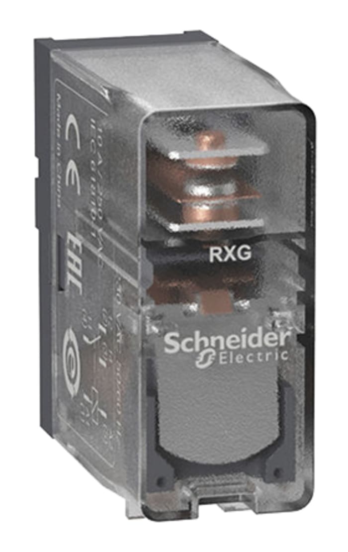 Schneider Electric Plug In Non-Latching Relay, 48V dc Coil, SPDT