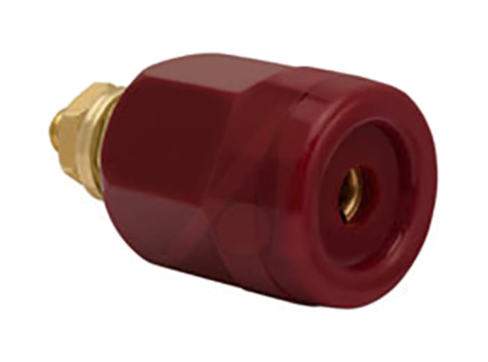 Superior Electric, Supercon Power Connector Panel Mount Socket, 1P, Wire Wrap Termination, 25A, 125/250 V ac/dc