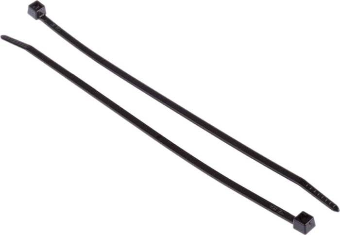 RS PRO | RS PRO Cable Tie, 180mm x 3.6mm, Black Nylon, Pk RS PRO | RS PRO Cable Tie, 180mm x 3.6mm, Black Nylon, Pk