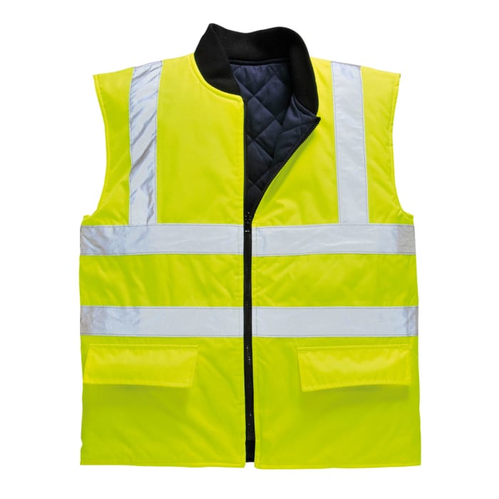 Portwest Yellow Hi Vis Bodywarmer, XXXL