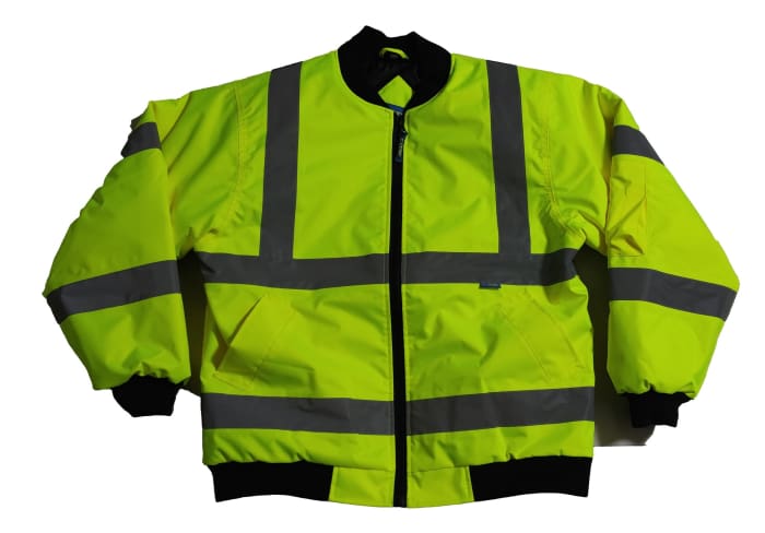 RS PRO Yellow Unisex Hi Vis Jacket, S