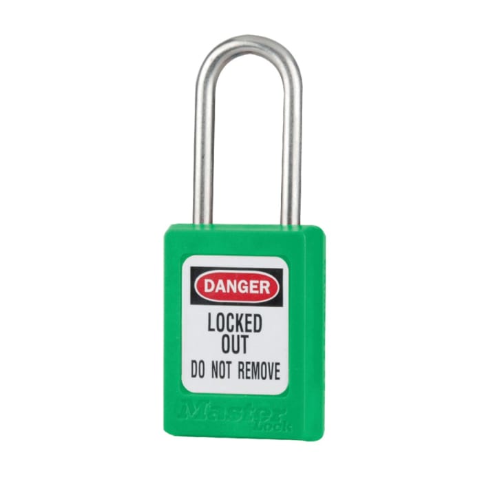 Verrouillage Cadenas de verrouillage de sécurité Vert Thermoplastique Zenex 1 serrures Master Lock 5 mm