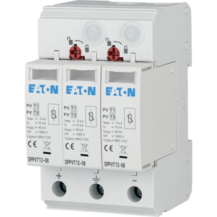 177258 SPPVT12-06-2+PE Eaton | Eaton Surge Protector, 40 kA, 2.6 kV ...
