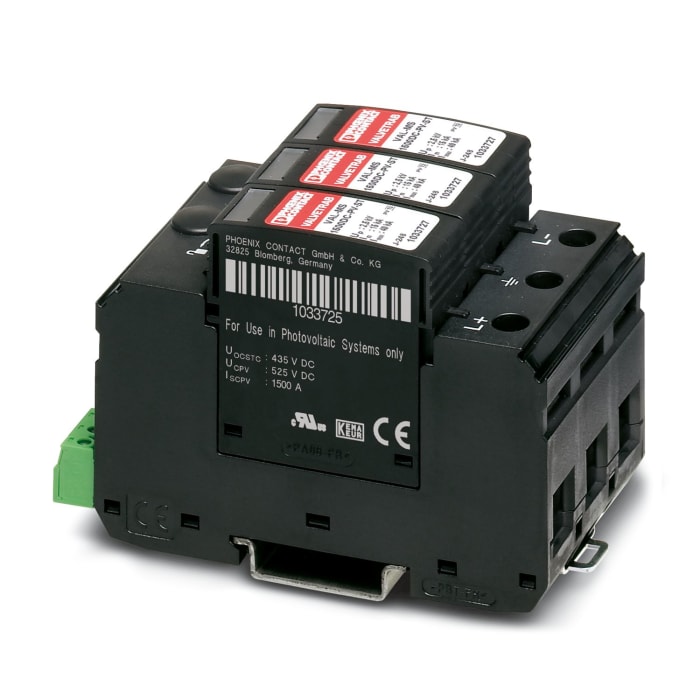 Phoenix Contact 1 Phase Surge Arrester, 4kV, DIN Rail Mount