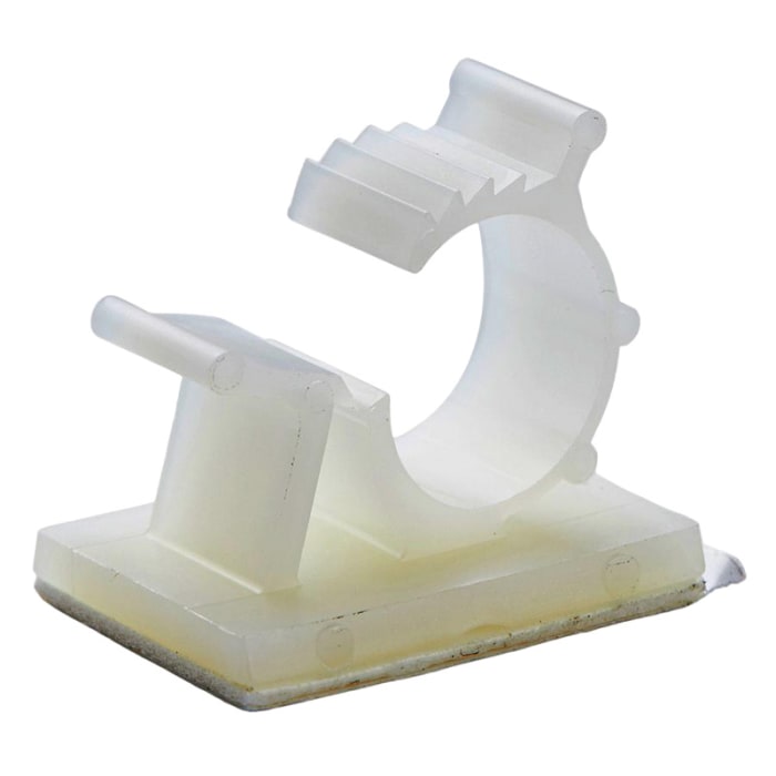 Essentra Cable Clamp, Adjustable Qucik Clamp, 31.8mm x 19.1 mm, Natural Nylon, Pk-100