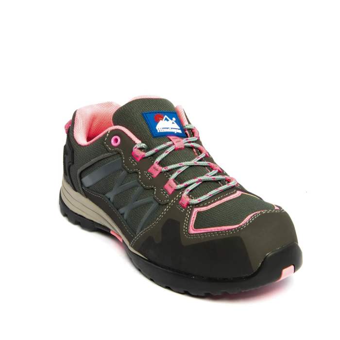 Himalayan 4302 Women's Grey/Pink Composite Toe Capped Safety Shoes, UK 8, EU 42