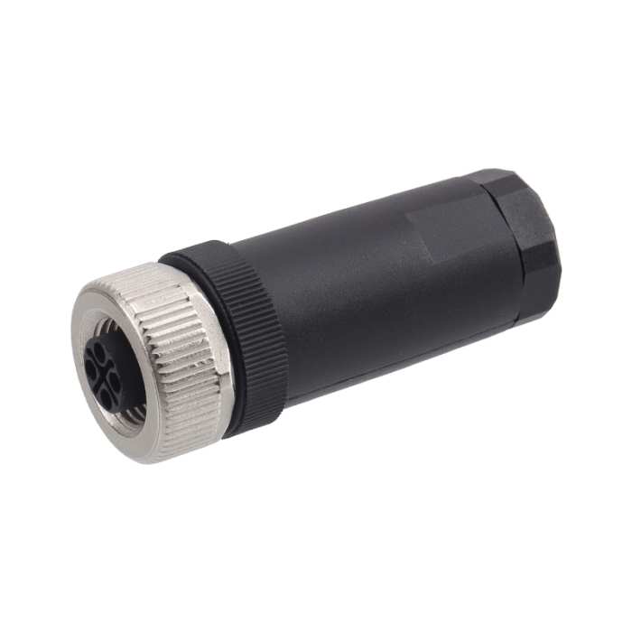 Connecteurs circulaires RS PRO, M12, 4 contacts, Câble, raccordement A visser