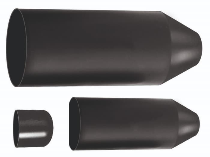 RS PRO Halogen Free Heat Shrink Sleeving, Black 21 mm Sleeve Dia. x 20mm Length
