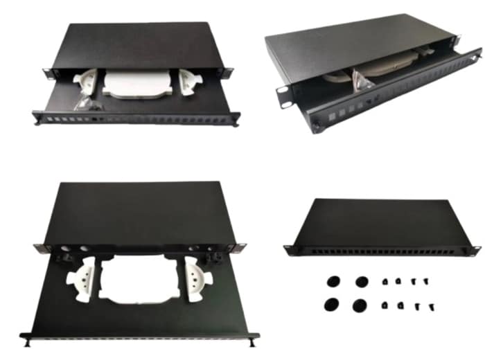 RS PRO 24 Port ST Duplex Fibre Optic Patch Panel, 1U