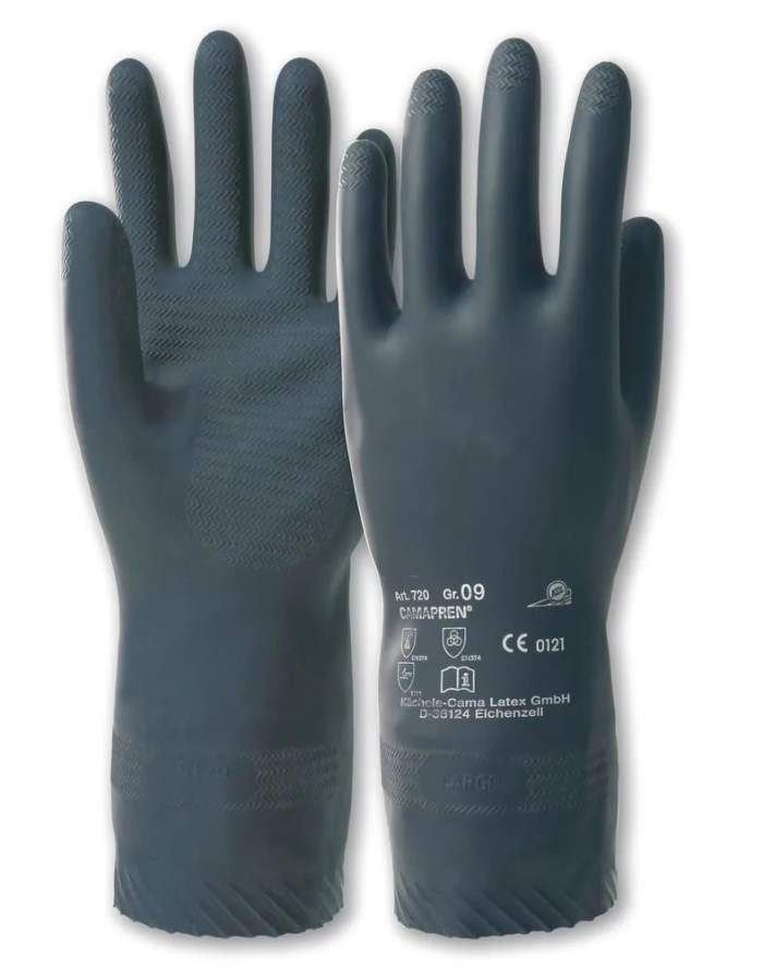 Honeywell Safety Camapren Black Chloroprene Oil Grip, Oil Repellent Work Gloves, Size 9