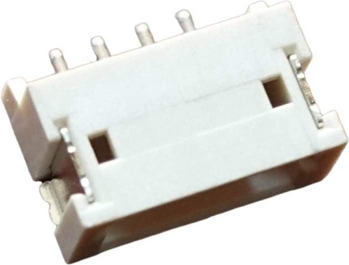 RS PRO Side Entry Surface Mount PCB Header, 4 Contact(s), 1.5mm Pitch, 1 Row(s), Shrouded