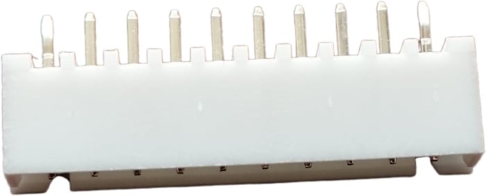 RS PRO Top Entry Through Hole PCB Header, 10 Contact(s), 2.5 mm Pitch, 1 Row, Shrouded